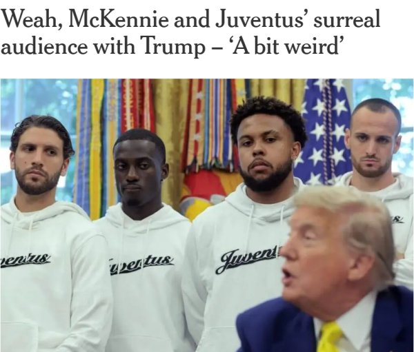 Weiah: It feels a bit strange to go to the White House. When Trump talks about the situation in Iran, I just want to concentrate on playing football.