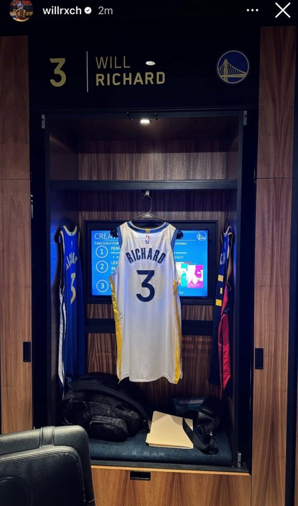 Warriors No. 56 Richard will wear No. 3 jersey. The last owner of this number is Paul