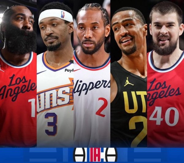 ✈️Jobill joins 🚢Clippers Potential Starter: Harden + Bill + Xiaoka + Collins + Zubac