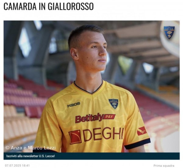 Milan s loan teenager Kamada started playing center & with a hat in the first half, Lecce won 11-0 in the warm-up match