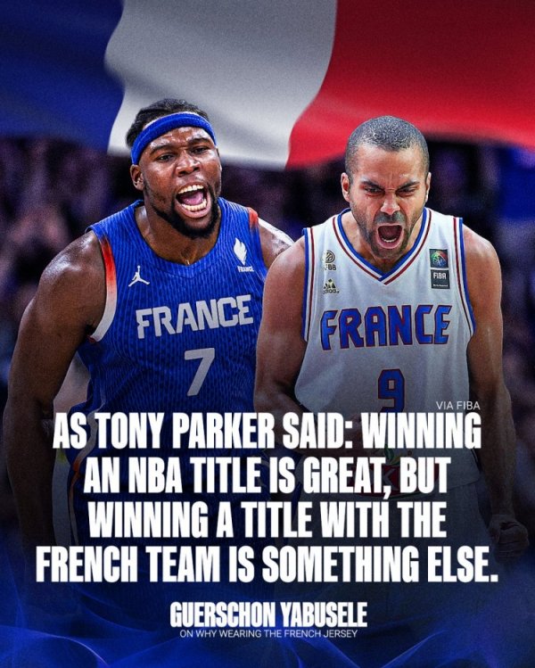 Yabuselle: As Parker said, winning the NBA is great, but winning the championship in France is another meaning