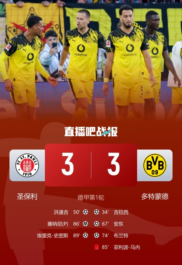 In the last 4 minutes, St. Pauli scored two goals in a row! Kovac: We only deserve to get one point