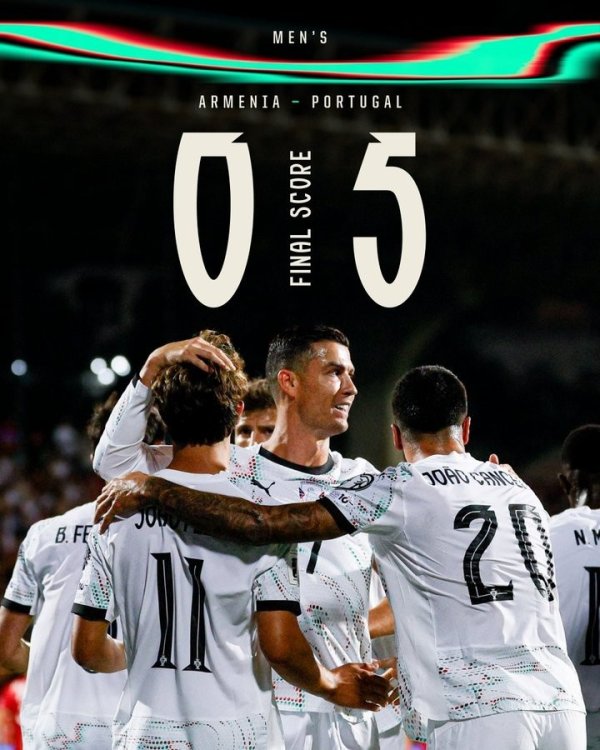 Riyadh Night! All 5 goals in Portugal were taken care of by players from Riyadh Club