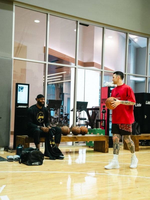 Trainer: James once asked me to watch his game and gave him two suggestions the next day