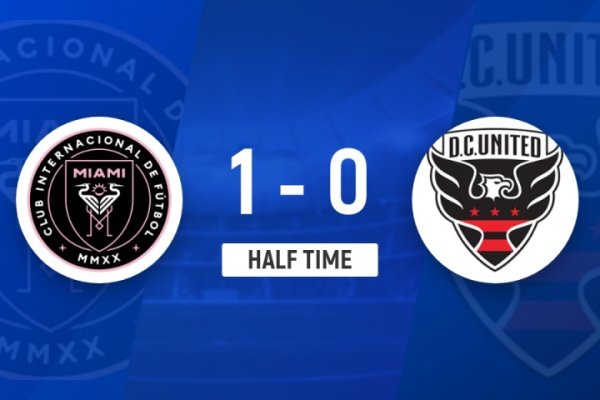 Halftime - Miami 1-0 Washington, Messi assisted Allende to score, Ustari gave egg insurance gift