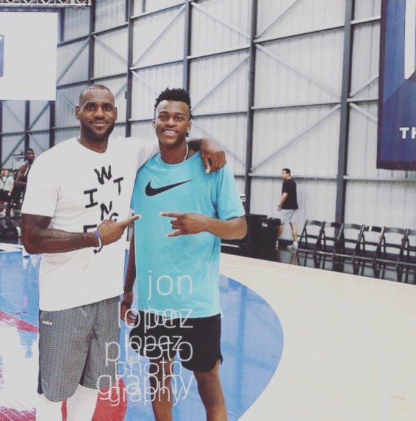 Vanderbilt posted a photo with James in 2016! Along with the text: James and GOAT