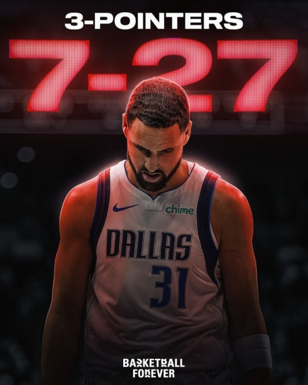 You really have to keep voting! Klay started the season with only 7 of 27 three-point shots, a shooting percentage of 28.6%.