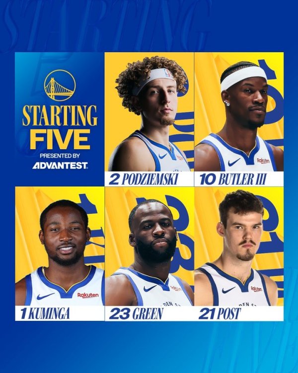 Curry is out! Warriors vs. Pacers starting lineup: Bojem/Butler/Kuminga/Dream Chase/Post