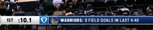 Pretend to be an NBA team! The Warriors had 0 goals and 0 points in 4 minutes and 50 seconds, making 4 of 18 three-pointers in the first quarter!